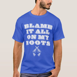 Gib die Schuld auf meine Wurzeln Country-Musik-Mem T-Shirt
