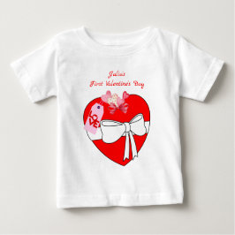 Gib dir mein Herzgeschenk für das Baby Mädchen 1. T-shirt