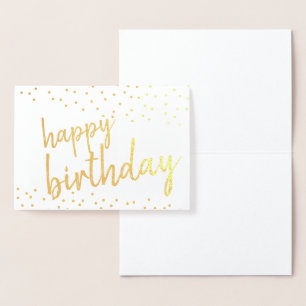 Gib einen glänzenden Geburtstag! Folienkarte