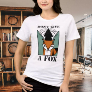 Gib einer Fuchs Motivations-Grafik-Shirt nicht Tri-Blend Shirt