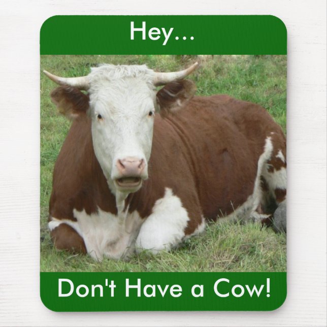 Gib 'Em den Vogel zum Erntedank! Mousepad (Vorne)