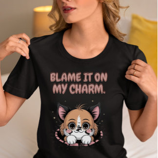 Gib meinem Charme Welpen die Schuld Tri-Blend Shirt