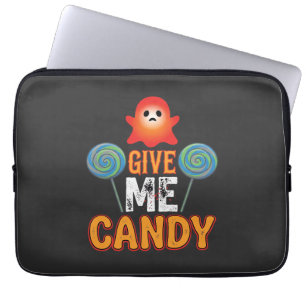 Gib mir Candy Halloween Geist_1 Laptopschutzhülle