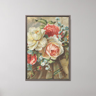 Gib mir dein Herz Antique Cottagecore Valentinstag Leinwanddruck