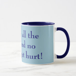 Gib mir den ganzen Kaffee und niemand wird blau ve Tasse