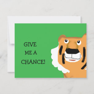 Gib mir die Chance Postkarte