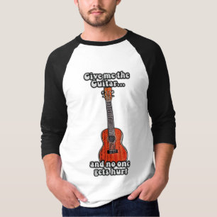 Gib mir die Gitarre und niemand wird verletzt bunt T-Shirt