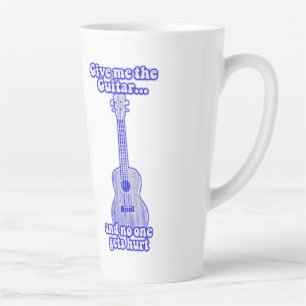 Gib mir die Gitarre und niemand wird verletzt.retr Milchtasse