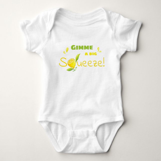 Gib mir eine große Zitrone Baby Strampler (Vorderseite)