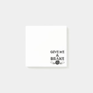 Gib mir eine Pause (Breake) alberner Wortwitz Post-it Klebezettel