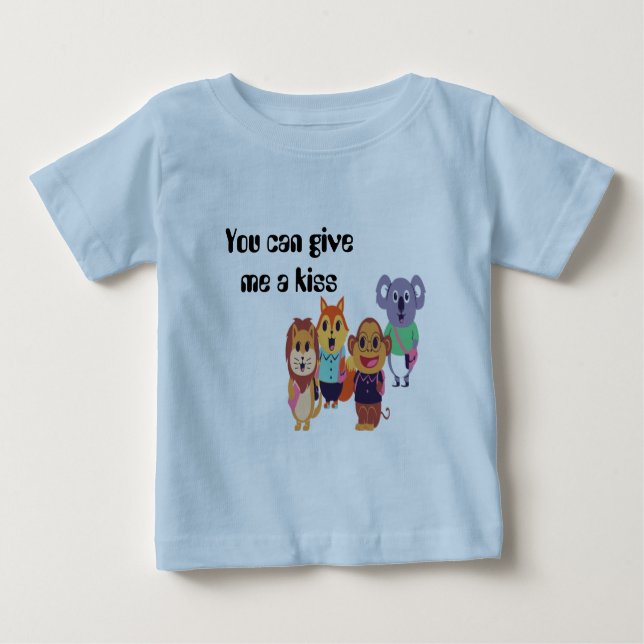 Gib mir einen Kuss Baby T-shirt (Vorderseite)