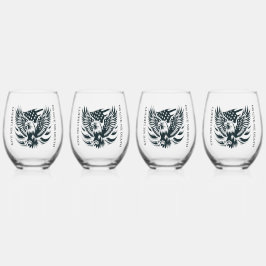 Gib mir Freiheit oder gib mir das Set des Toten Tr Weinglas Ohne Stiel