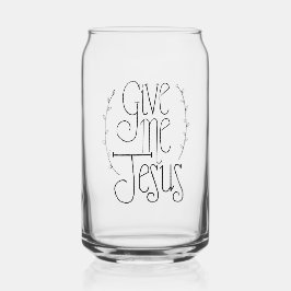 Gib mir Jesus Glass Dosenglas