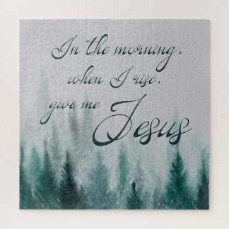 Gib mir Jesus Pine Tree Puzzle