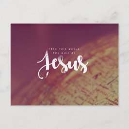 Gib mir Jesus Postkarte