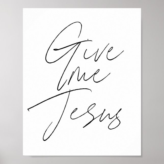 Gib mir Jesus Script Poster (Vorne)