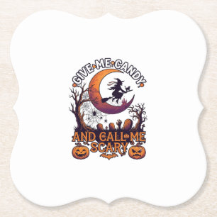 Gib mir Kaugummi, rufe Hexe Mond Kürbisse an Untersetzer
