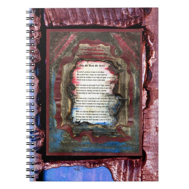 Gib mir mein Herz zurück Notizblock (Vorderseite)