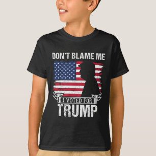 Gib mir nicht die Schuld, ich habe für Trump Retro T-Shirt