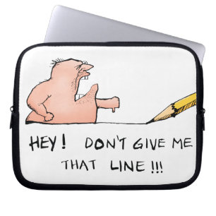 Gib mir nicht diese Ausrede Lustiger Cartoon Laptopschutzhülle