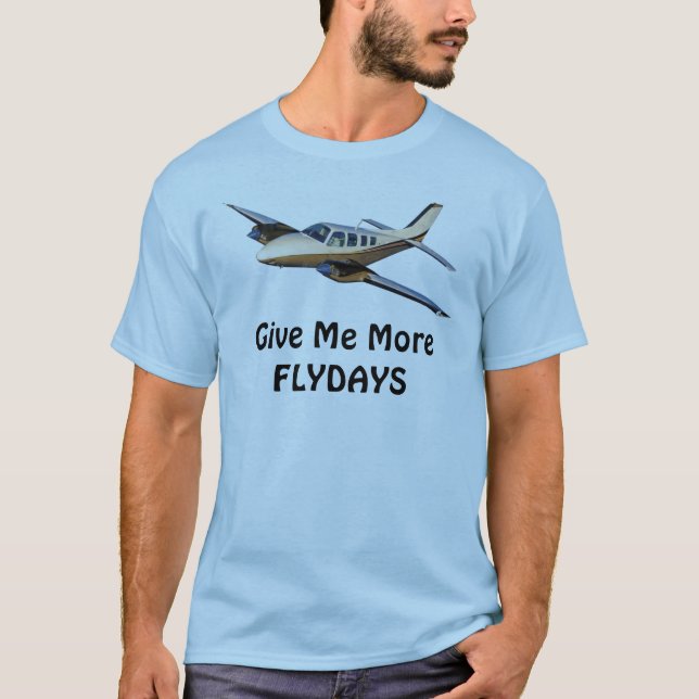 Gib mir noch mehr FLYDAYS-Buchkunst T-Shirt (Vorderseite)