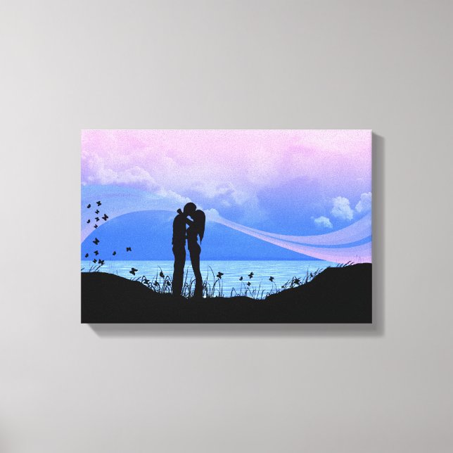 Gib mir Schmetterlinge Leinwanddruck (Vorderseite)