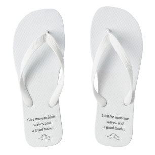 Gib mir Sonnenschein, Wellen und ein gutes Buch - Flip Flops