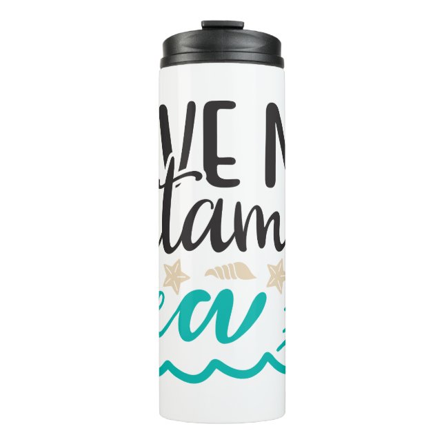Gib mir Vitamin Sea Thermosbecher (Vorderseite)