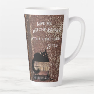 Gib mir zauberhafte Bücher mit etwas Extra-Gewürz Milchtasse