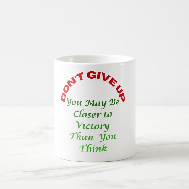 Gib Nicht Auf  Kaffeetasse (Mittel)