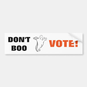 Gib nicht Boo an zu wählen! - 1 AUTOAUFKLEBER