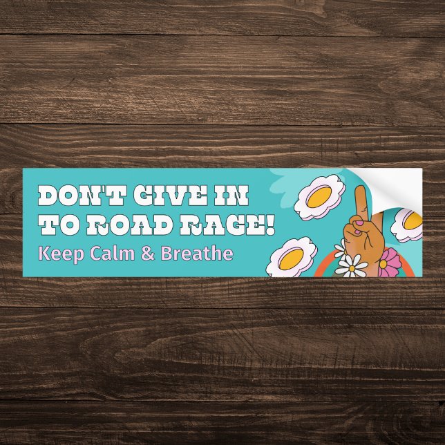 Gib nicht der Straßenränge nach! Autoaufkleber (Von Creator hochgeladen)