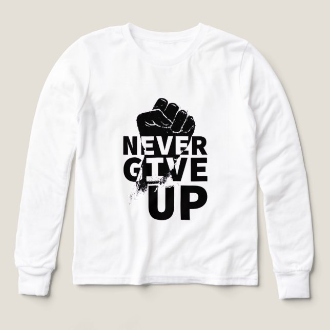 Gib Nie Auf – Motivationszitat-Design (Design Vorderseite)