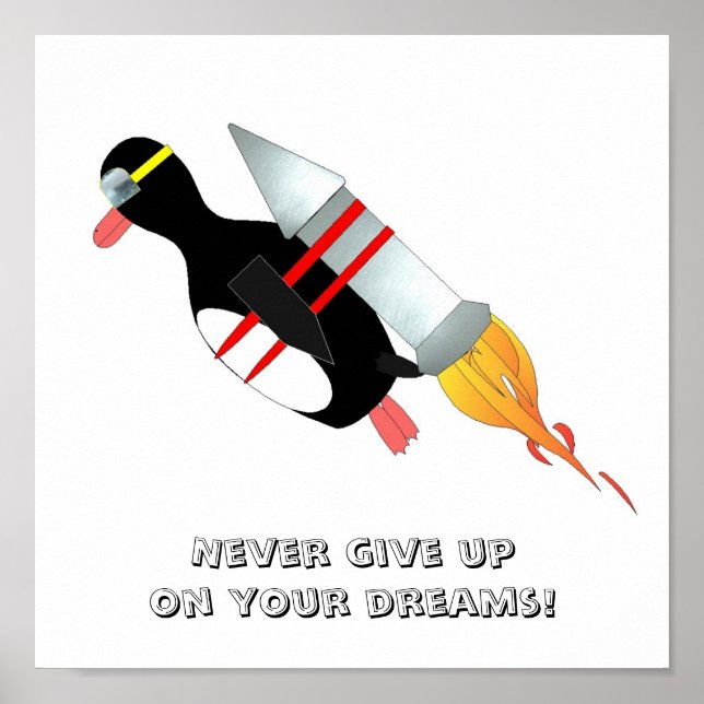 Gib nie auf poster (Vorne)