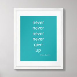 Gib nie auf poster