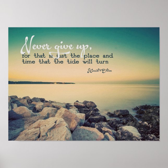 Gib nie auf poster (Vorne)