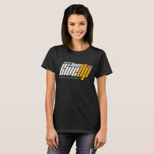 Gib Nie Auf Rennmotivation Typografie T-Shirt