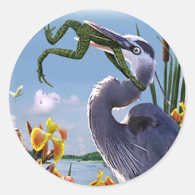 Gib nie auf! runder aufkleber (Vorderseite)