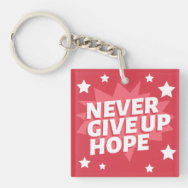 Gib nie auf schlüsselanhänger