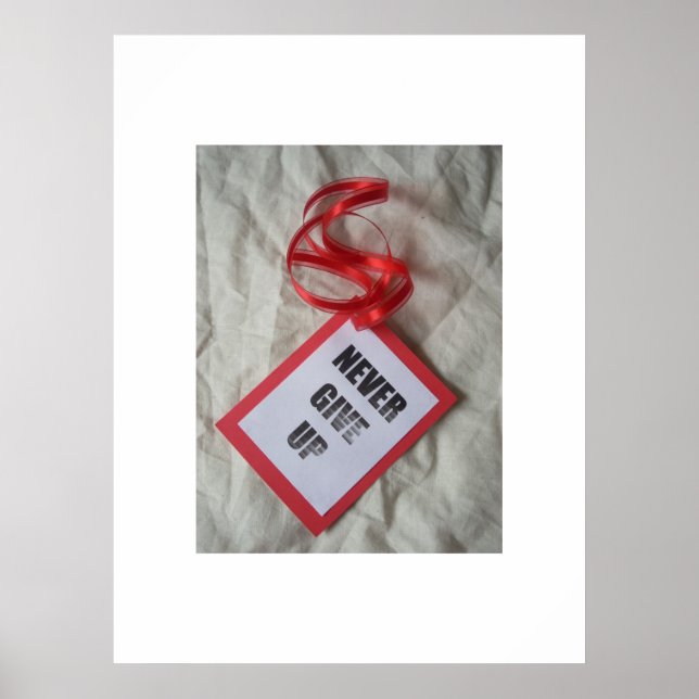 Gib nie Poster auf (Vorne)