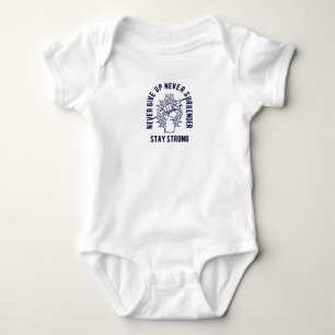 Gib niemals auf baby strampler