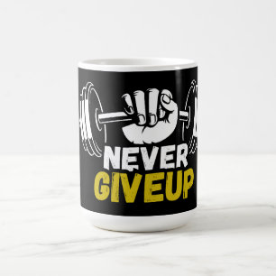 Gib Niemals Auf Motivations-Tasse Kaffeetasse
