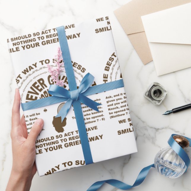 Gib niemals auf (Tennis)  Geschenkpapier (Schenken)