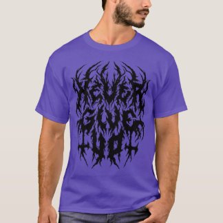 Gib niemals das schwarze Metall der 90er Jahre der T-Shirt