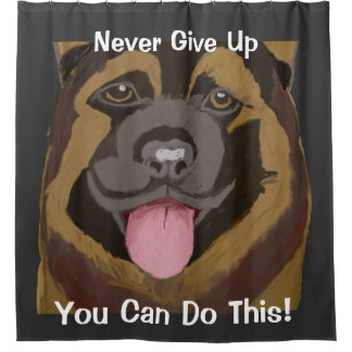 Gib niemals den deutschen Hirten auf Duschvorhang