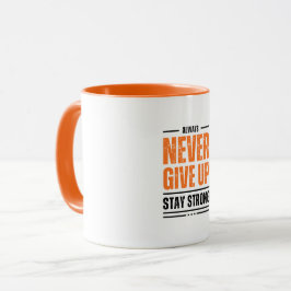 Gib niemals die Tasse auf