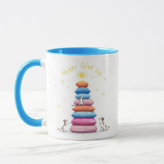 Gib niemals die Tasse des Turms auf - Inspirierend