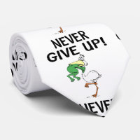 Gib niemals Motivierend Pelikane und Frosch auf