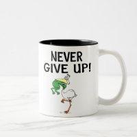 Gib niemals Motivierend Pelikane und Frosch auf