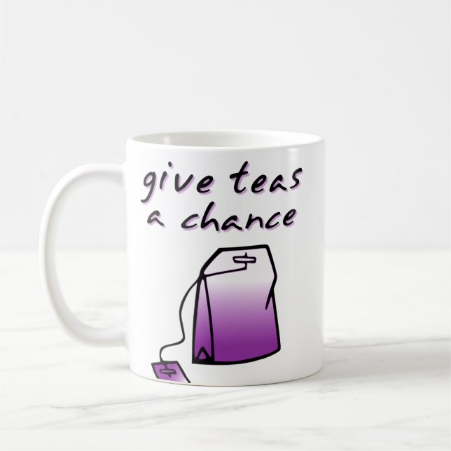 Gib Tees A Chance Funny Mug Spaß Tasse (Links)